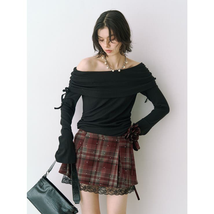 フレアスリーブオフショルトップス | jouetie | 詳細画像10 