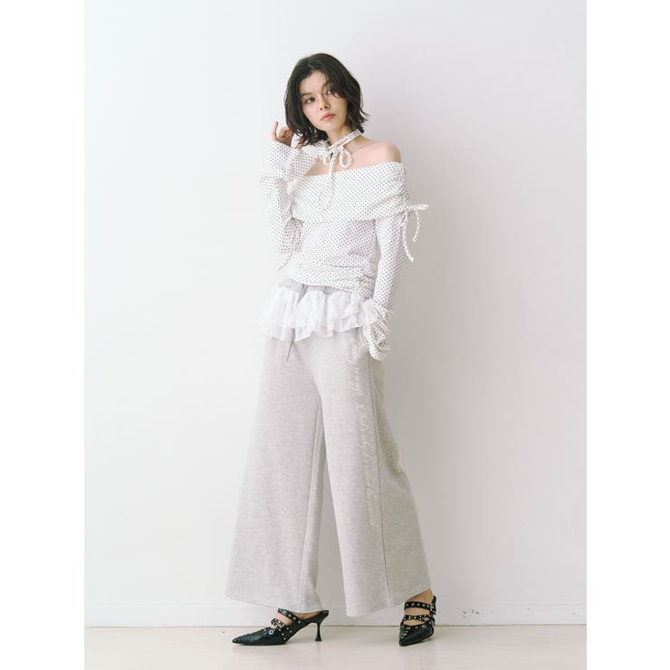 フレアスリーブオフショルトップス | jouetie | 詳細画像2 