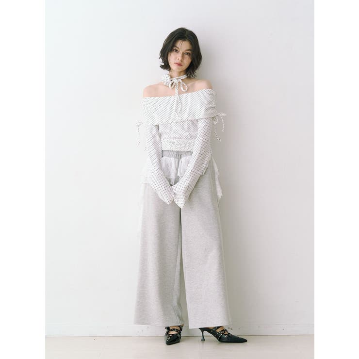 フレアスリーブオフショルトップス | jouetie | 詳細画像6 