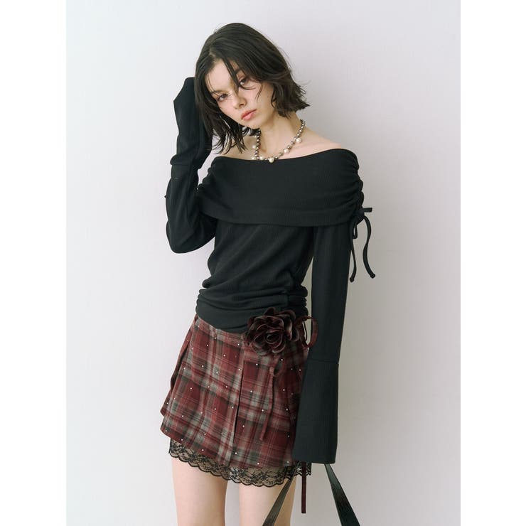 フレアスリーブオフショルトップス | jouetie | 詳細画像9 