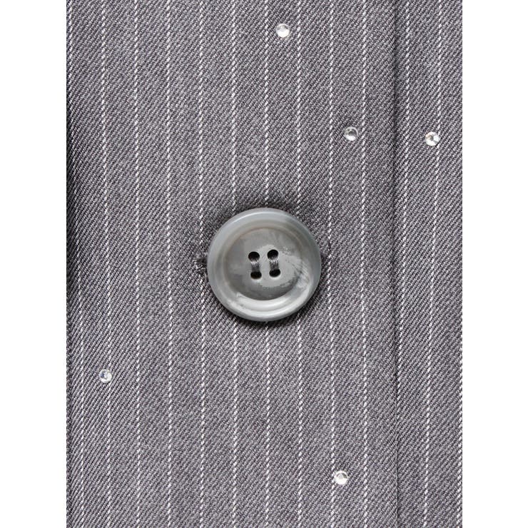 ステンカラーラインストーンショートジャケット【セットアップ対応】 | jouetie | 詳細画像30 