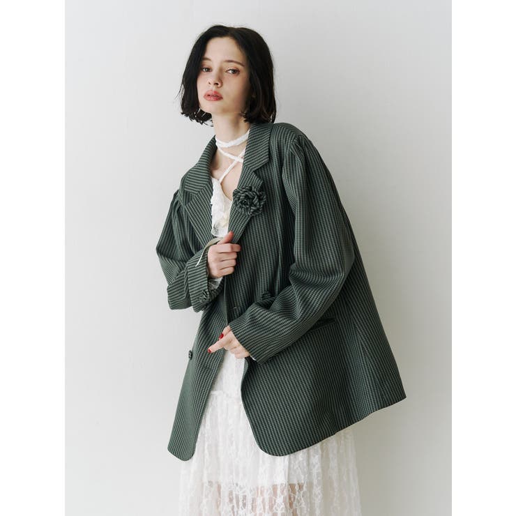 パワショルルーズテーラードジャケット【セットアップ対応】 | jouetie | 詳細画像25 