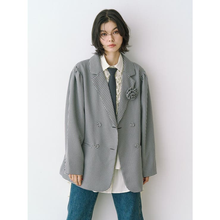 ミックス | パワショルルーズテーラードジャケット【セットアップ対応】 | jouetie