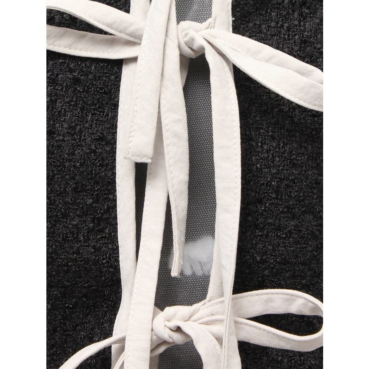 バイカラーツイードライクショートジャケット【セットアップ対応】 | jouetie | 詳細画像13 