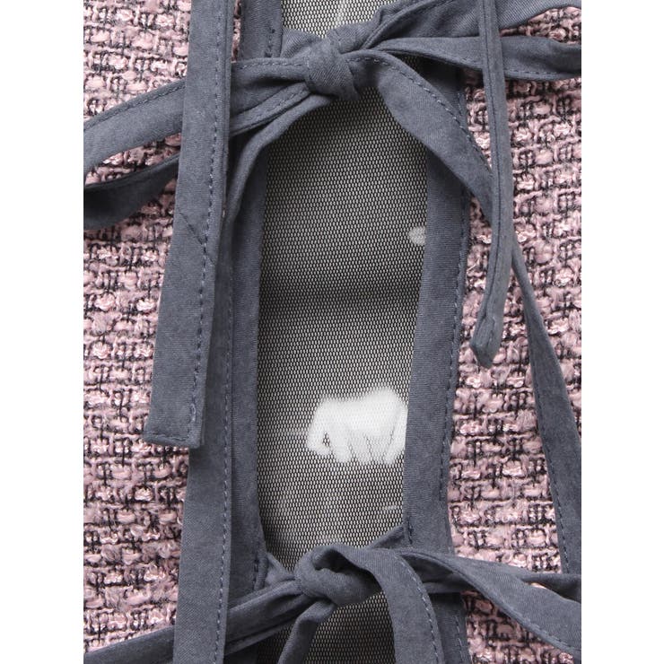 バイカラーツイードライクショートジャケット【セットアップ対応】 | jouetie | 詳細画像14 