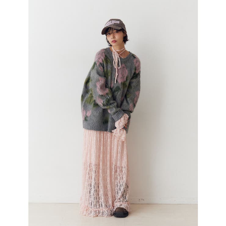 ラッフルフリルレースロングワンピース | jouetie | 詳細画像27 