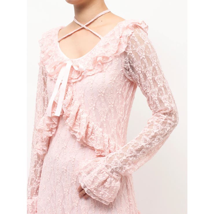 ラッフルフリルレースロングワンピース | jouetie | 詳細画像32 