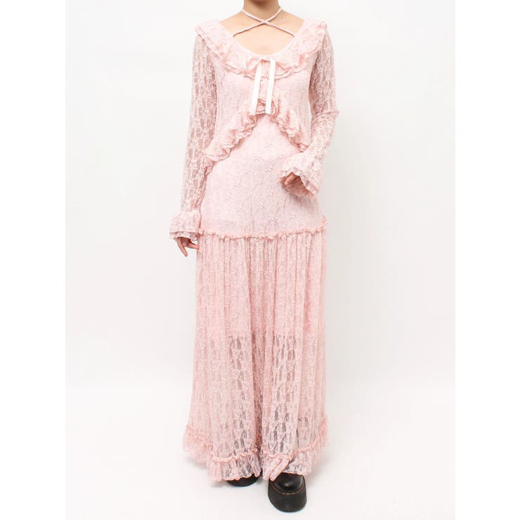 ラッフルフリルレースロングワンピース | jouetie | 詳細画像40 