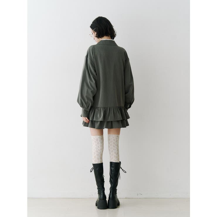 ヘムフリルトレンチミニワンピース | jouetie | 詳細画像11 