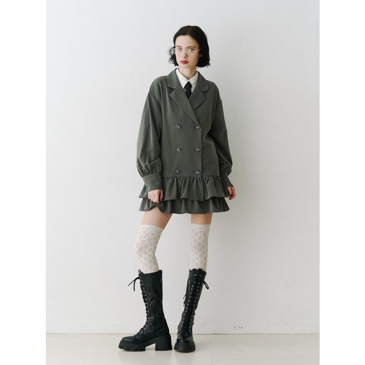 ヘムフリルトレンチミニワンピース | jouetie | 詳細画像13 