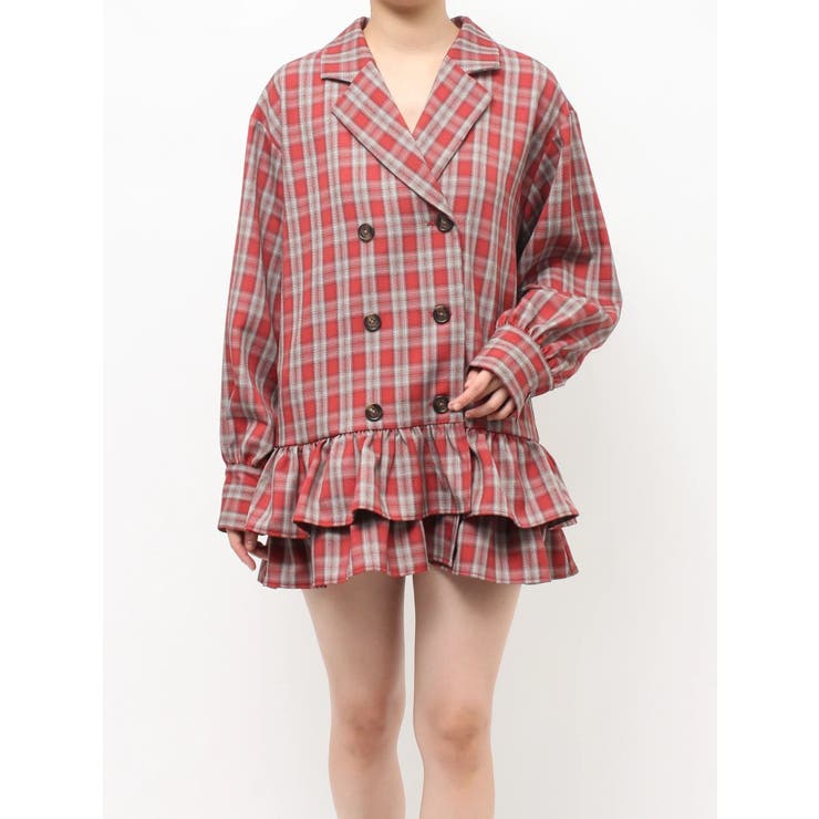 ヘムフリルトレンチミニワンピース | jouetie | 詳細画像33 