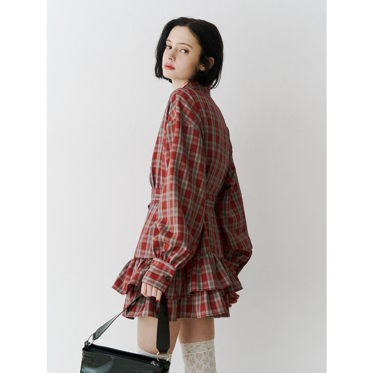 ヘムフリルトレンチミニワンピース | jouetie | 詳細画像5 