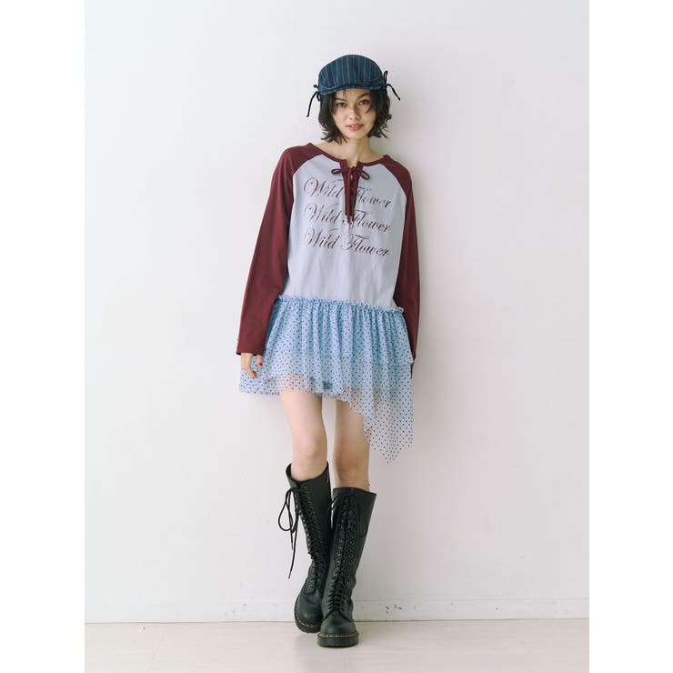 ヘムフリルラグランワンピース | jouetie | 詳細画像11 