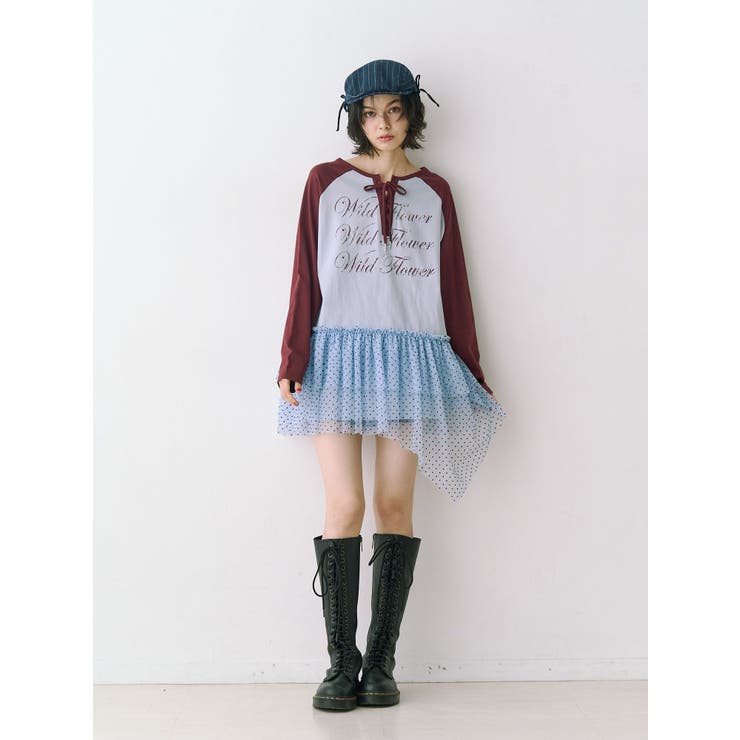 ヘムフリルラグランワンピース | jouetie | 詳細画像12 