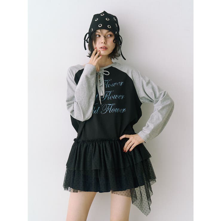 ヘムフリルラグランワンピース | jouetie | 詳細画像14 