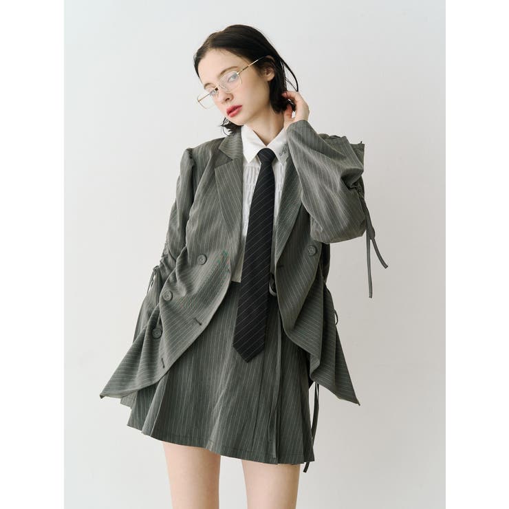 ギャザーリボンジャケットミニワンピース【セットアップ対応】 | jouetie | 詳細画像1 