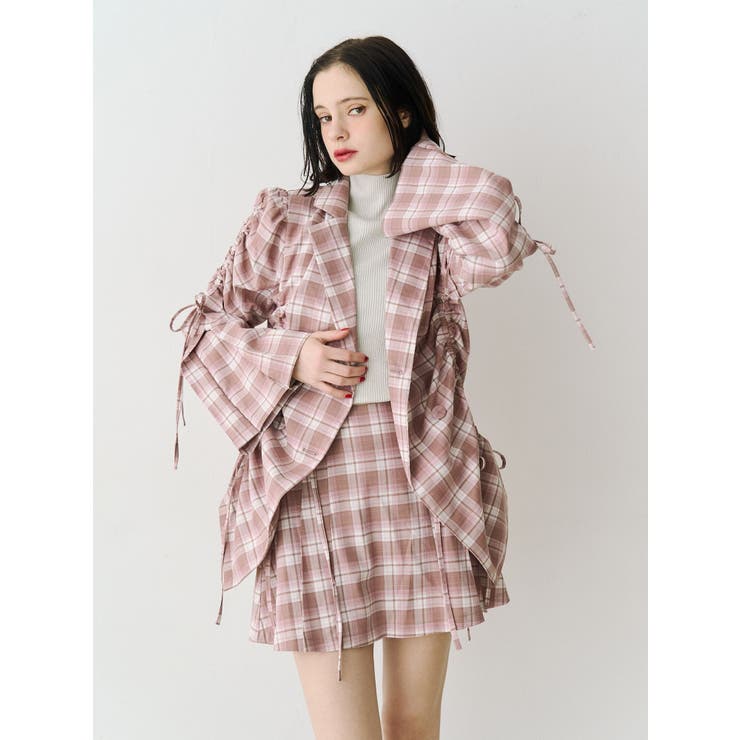 ギャザーリボンジャケットミニワンピース【セットアップ対応】 | jouetie | 詳細画像10 