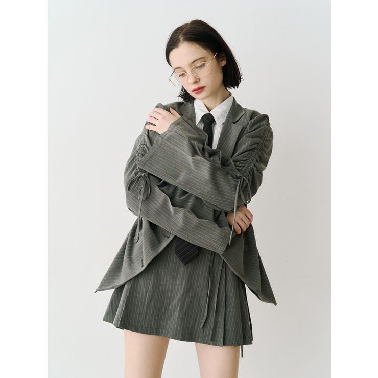 ギャザーリボンジャケットミニワンピース【セットアップ対応】 | jouetie | 詳細画像13 