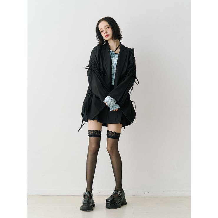 ギャザーリボンジャケットミニワンピース【セットアップ対応】 | jouetie | 詳細画像21 