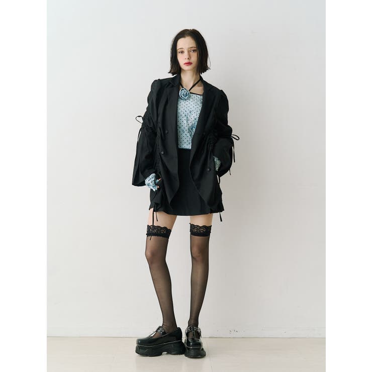 ギャザーリボンジャケットミニワンピース【セットアップ対応】 | jouetie | 詳細画像23 