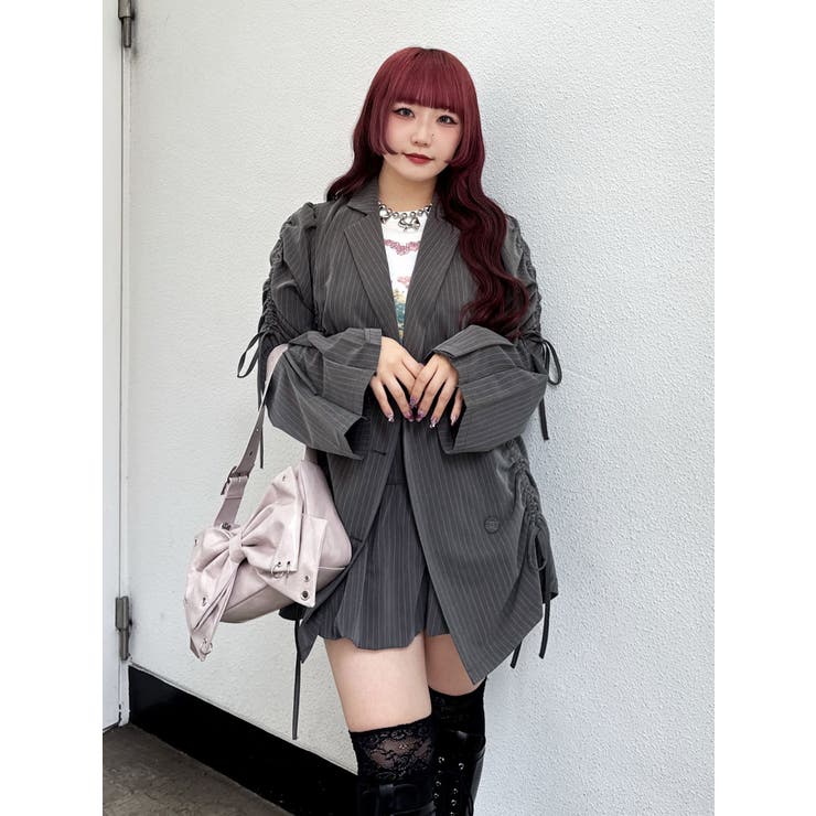 ギャザーリボンジャケットミニワンピース【セットアップ対応】 | jouetie | 詳細画像24 