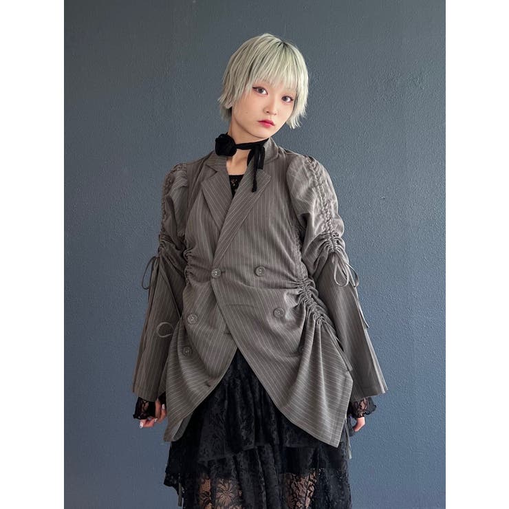 ギャザーリボンジャケットミニワンピース【セットアップ対応】 | jouetie | 詳細画像30 