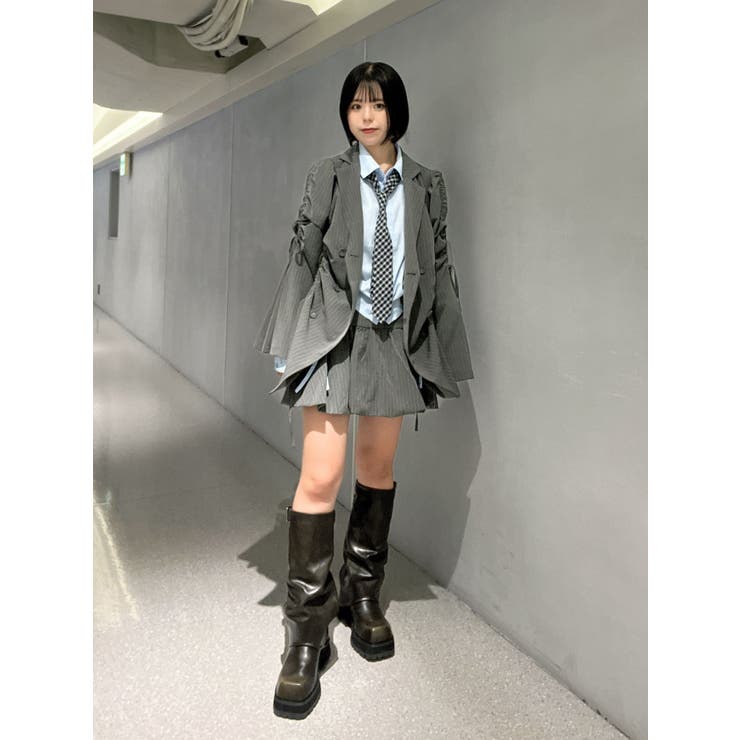 ギャザーリボンジャケットミニワンピース【セットアップ対応】 | jouetie | 詳細画像38 