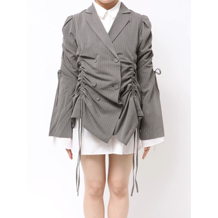 ギャザーリボンジャケットミニワンピース【セットアップ対応】 | jouetie | 詳細画像39 