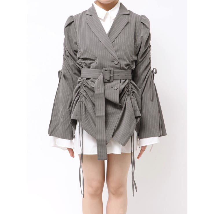 ギャザーリボンジャケットミニワンピース【セットアップ対応】 | jouetie | 詳細画像47 