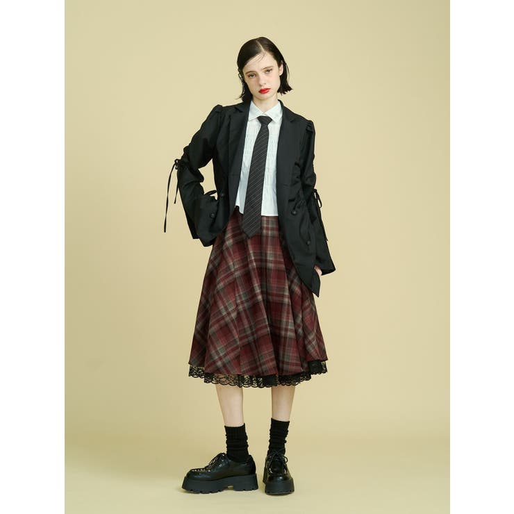 ギャザーリボンジャケットミニワンピース【セットアップ対応】 | jouetie | 詳細画像7 