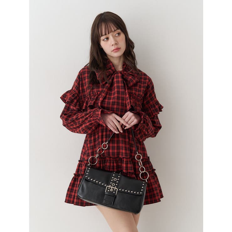 フリルショルダーミニワンピース | jouetie | 詳細画像11 