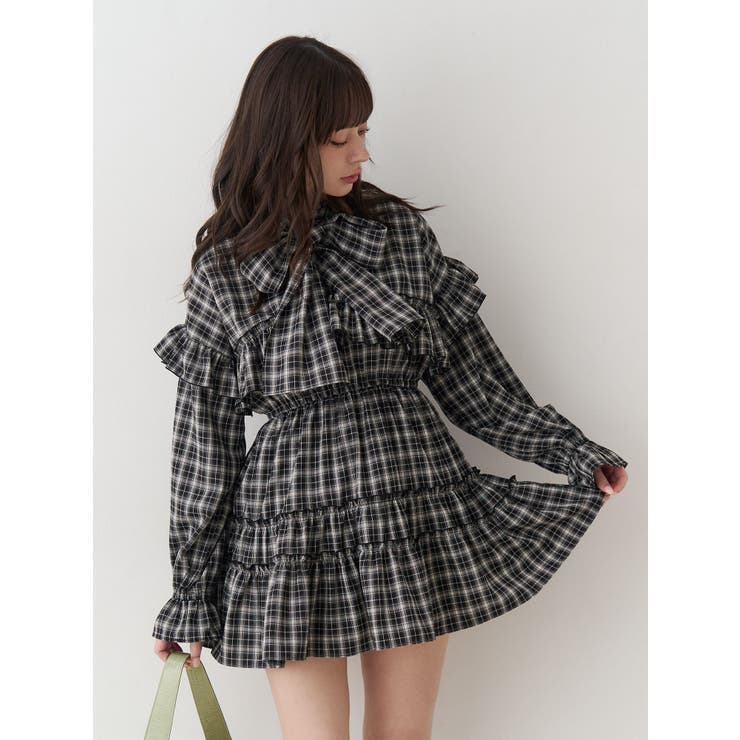 フリルショルダーミニワンピース | jouetie | 詳細画像2 