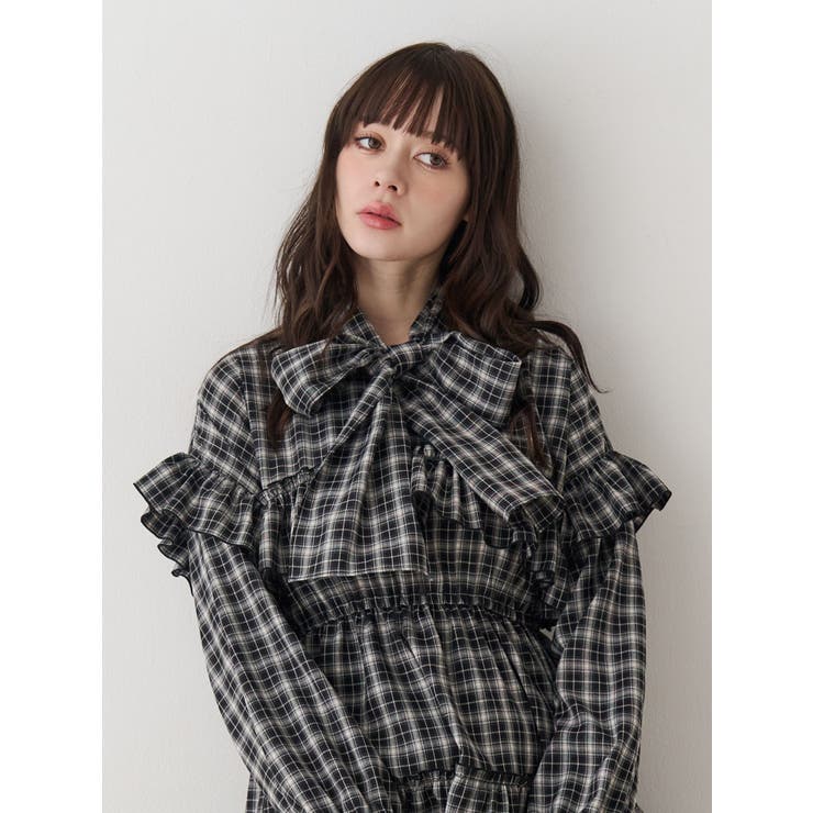 フリルショルダーミニワンピース | jouetie | 詳細画像3 