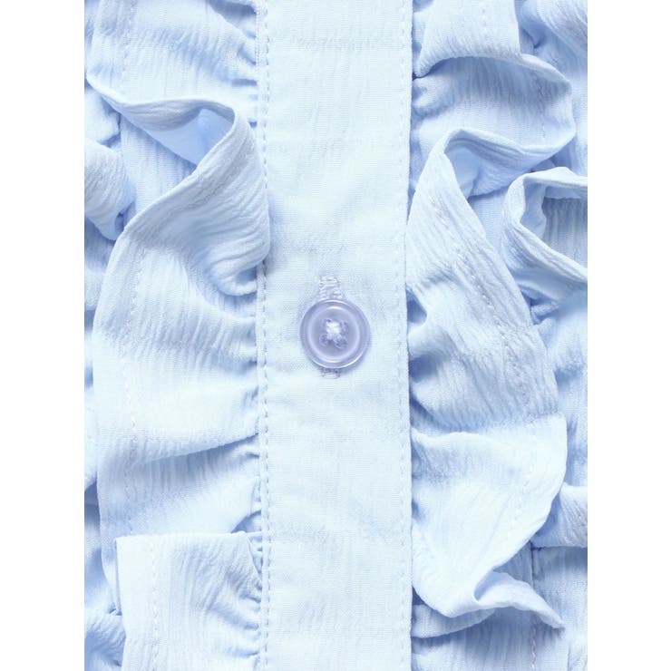 ラッフルヘムフリルチュニックシャツ[品番：MKSW0068446]｜jouetie