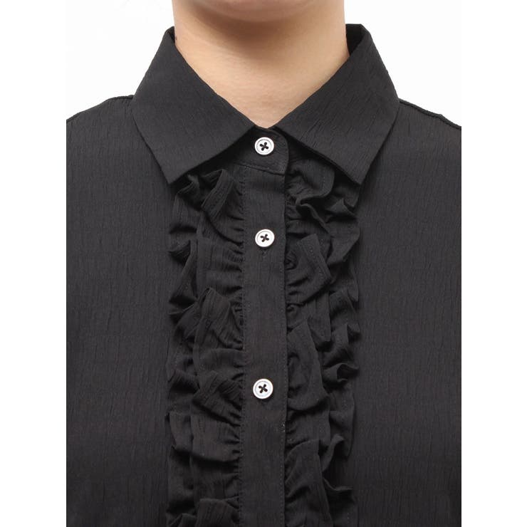 ラッフルヘムフリルチュニックシャツ | jouetie | 詳細画像6 