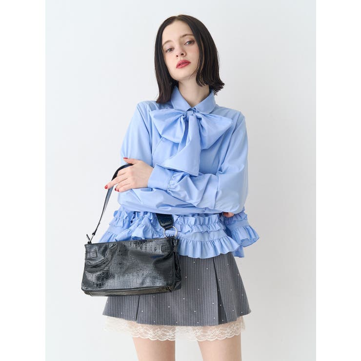 リボンタイフリルショートシャツ | jouetie | 詳細画像12 