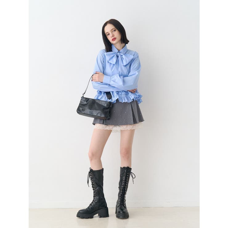 リボンタイフリルショートシャツ | jouetie | 詳細画像16 