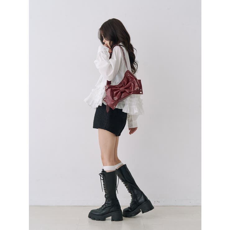 リボンタイフリルショートシャツ | jouetie | 詳細画像6 