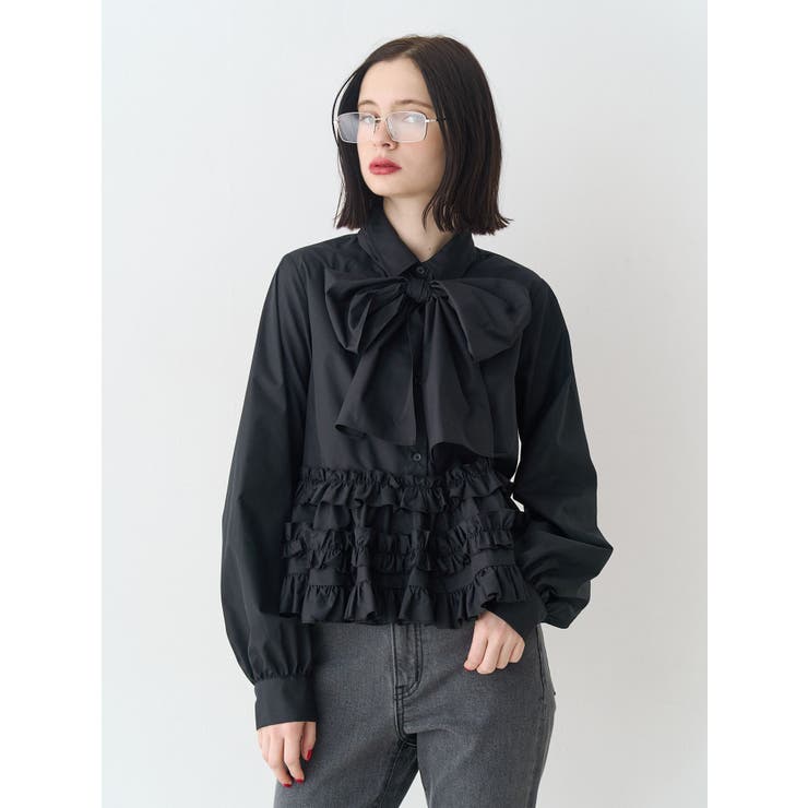 リボンタイフリルショートシャツ | jouetie | 詳細画像8 