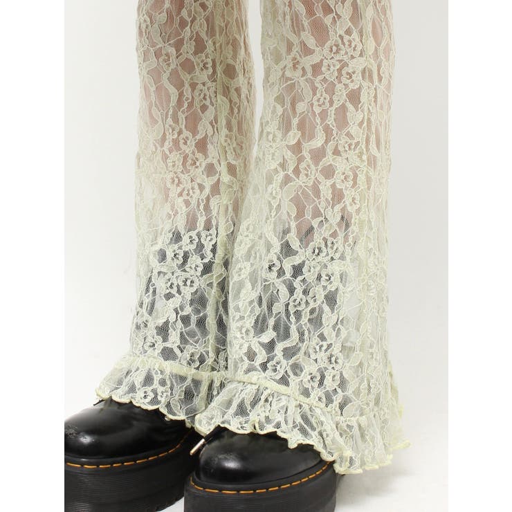 レースフリルレイヤードフレアパンツ | jouetie | 詳細画像22 