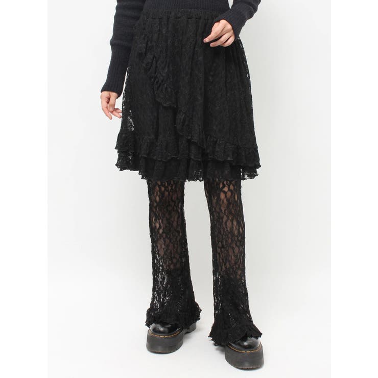 レースフリルレイヤードフレアパンツ | jouetie | 詳細画像31 