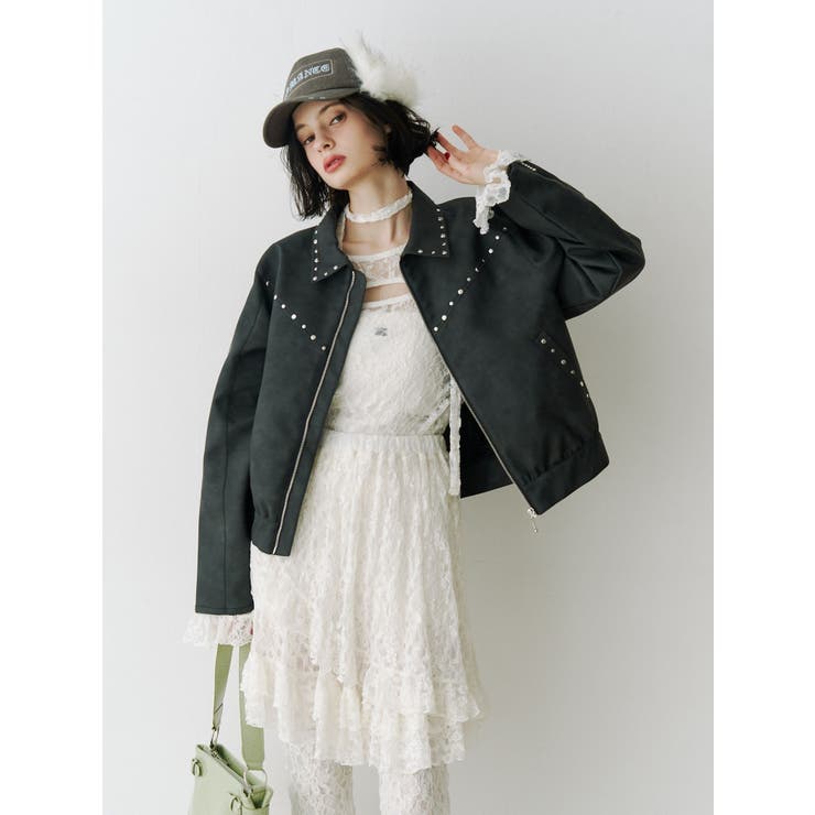 レースフリルレイヤードフレアパンツ | jouetie | 詳細画像6 