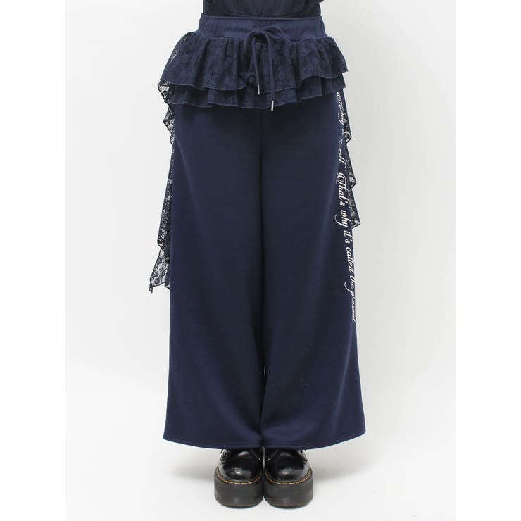 レースドッキングスウェットパンツ【セットアップ対応】 | jouetie | 詳細画像16 