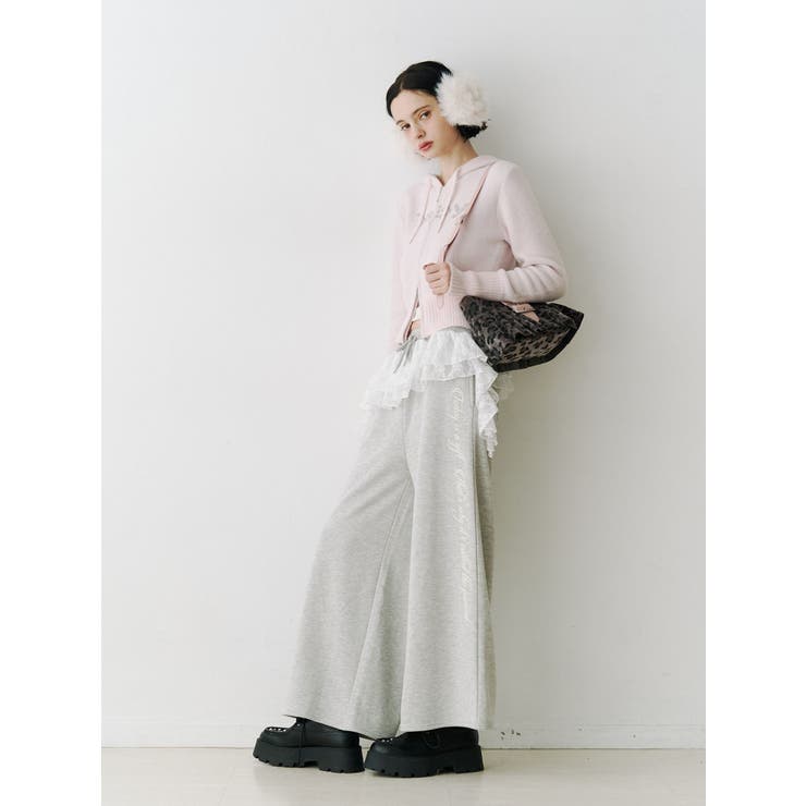 レースドッキングスウェットパンツ【セットアップ対応】 | jouetie | 詳細画像8 