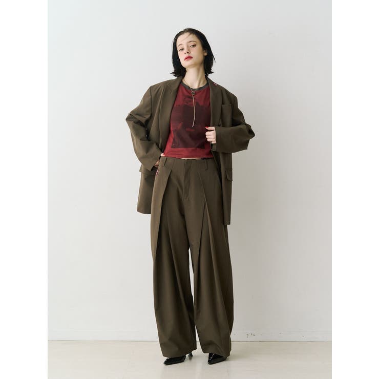 【PosTokyo】ワイドスラックス【セットアップ対応】 | jouetie | 詳細画像12 