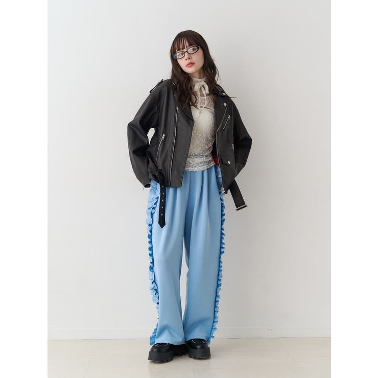 フリルトラックパンツ【セットアップ対応】 | jouetie | 詳細画像4 