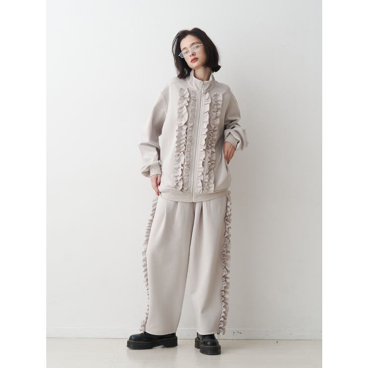 フリルトラックパンツ【セットアップ対応】 | jouetie | 詳細画像6 