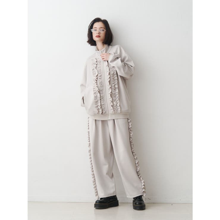 フリルトラックパンツ【セットアップ対応】 | jouetie | 詳細画像9 