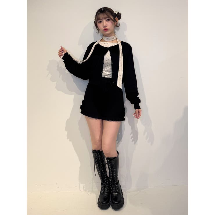 ローズモチーフニットショーパン【セットアップ対応】 | jouetie | 詳細画像22 