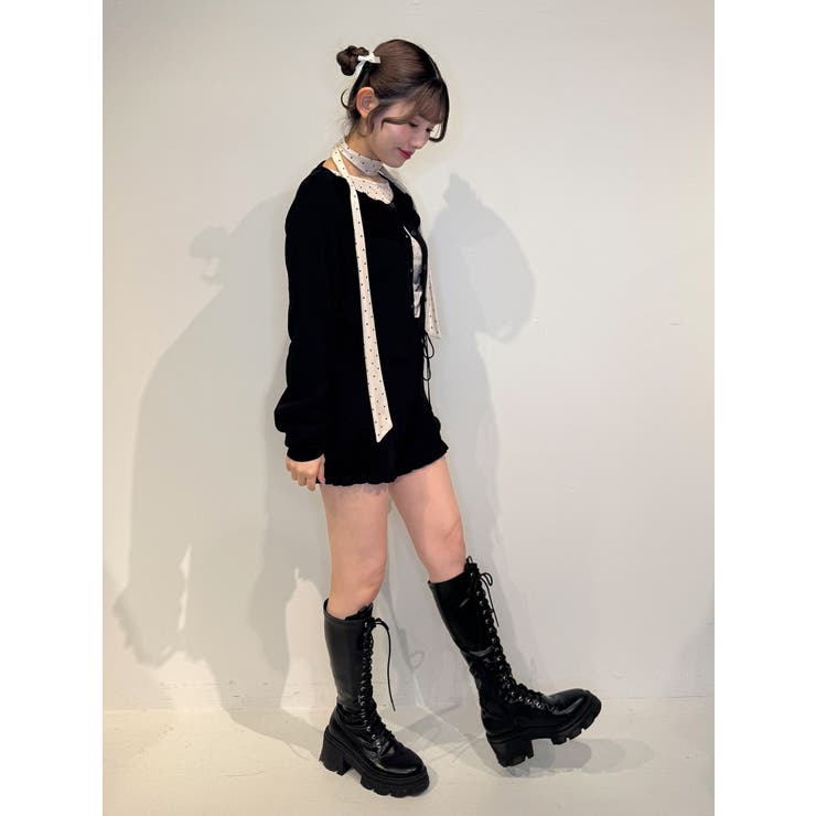 ローズモチーフニットショーパン【セットアップ対応】 | jouetie | 詳細画像23 